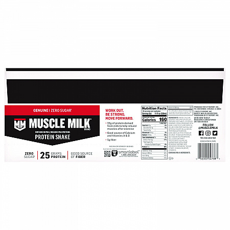 Genuine Chocolate Protein Shake, 11 oz Carton, 18/Carton (22002378)