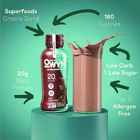 20 g Protein Drink, Chocolate, 12 oz Bottle, 12/Carton (38200001)