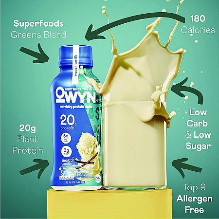 20 g Protein Drink, Vanilla, 12 oz Bottle, 12/Carton (38200002)