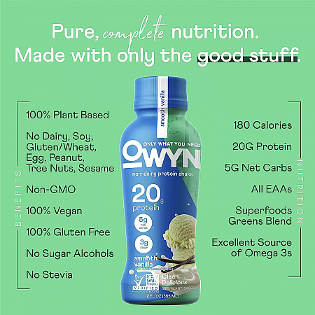 20 g Protein Drink, Vanilla, 12 oz Bottle, 12/Carton (38200002)