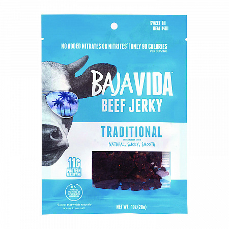 Beef Jerky Traditional Snack Pack, Original, 1 oz Packet, 12/Carton (22002304)