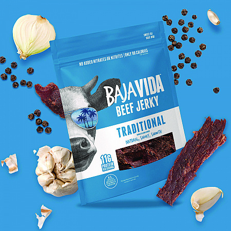 Beef Jerky Traditional Snack Pack, Original, 1 oz Packet, 12/Carton (22002304)