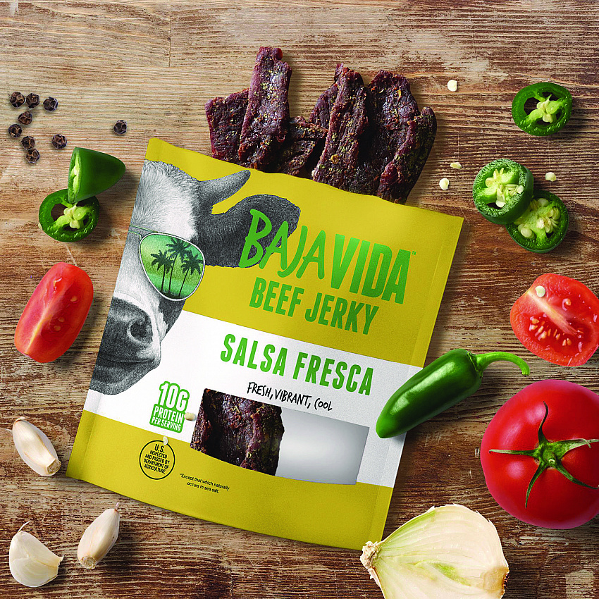 Beef Jerky Salsa Fresca Snack Pack, Salsa Fresca, 1 oz Packet, 12/Carton (22002305)