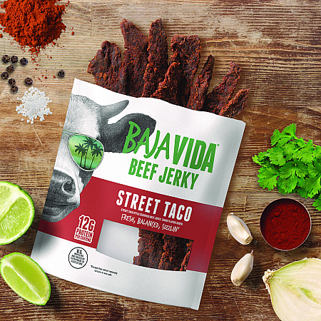 Beef Jerky Street Taco Snack Pack, Street Taco, 1 oz Packet, 12/Carton (22002308)