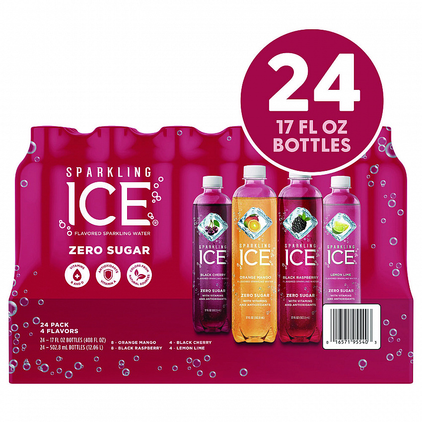 Fruit Frenzy Variety Pack, Assorted Flavors, 17 oz Bottle 24/Carton (22002383)