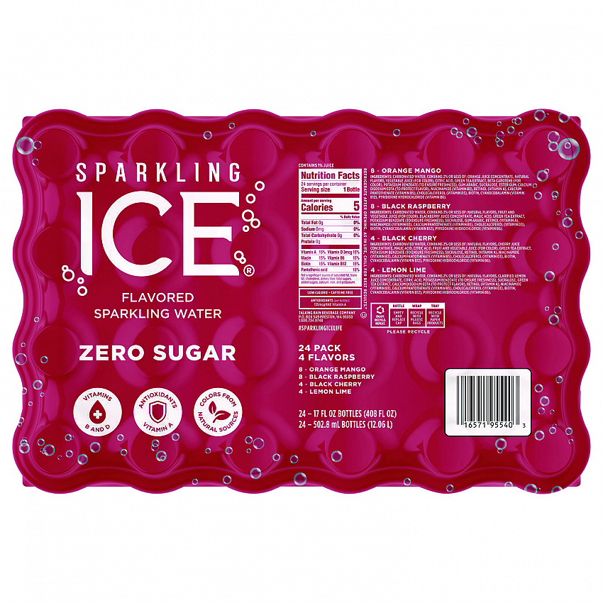 Fruit Frenzy Variety Pack, Assorted Flavors, 17 oz Bottle 24/Carton (22002383)