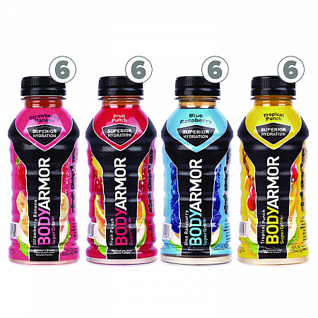BASE Sports Drink Variety Pack, Assorted Flavors, 12 oz Bottle, 24/Carton (22002381)