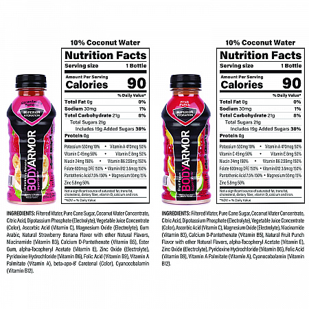 BASE Sports Drink Variety Pack, Assorted Flavors, 12 oz Bottle, 24/Carton (22002381)