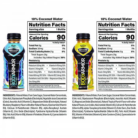 BASE Sports Drink Variety Pack, Assorted Flavors, 12 oz Bottle, 24/Carton (22002381)