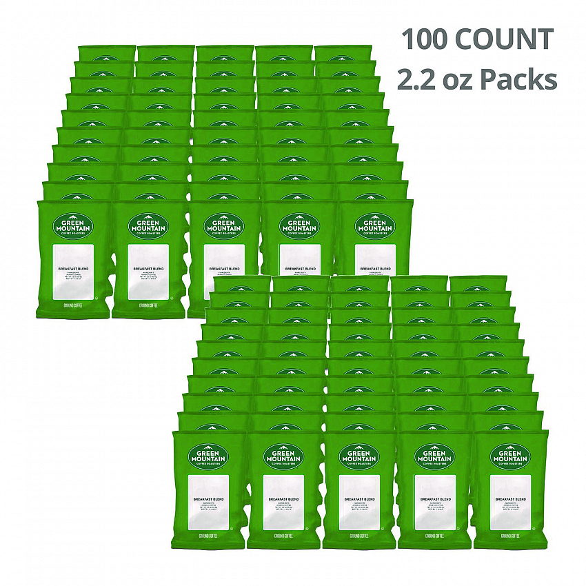 Breakfast Blend Coffee Fraction Packs, 2.2 oz, 100/Carton (4432)
