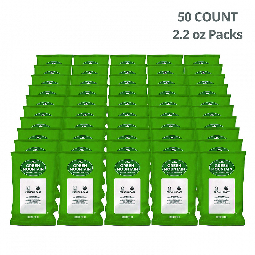 French Roast Coffee Fraction Packs, 2.2oz, 50/Carton (4441)