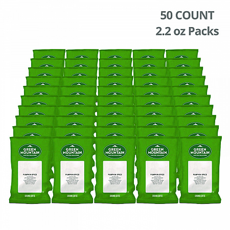 Pumpkin Spice Coffee Fraction Packs, 2.2 oz, 50/Carton (4757)
