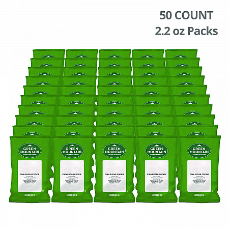 Cinnamon Sugar Cookie Coffee Fraction Packs, 2.2 oz, 50/Carton (6335)