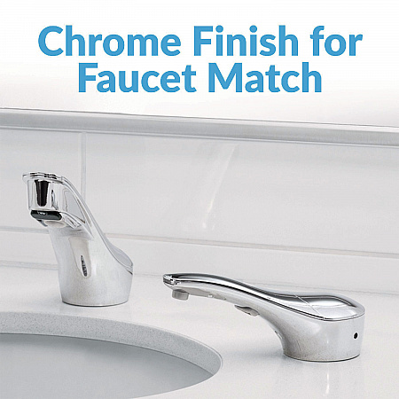 SureFlo Top-Fill Automatic Bulk Foam Soap Dispenser, 34 oz, 2.75 x 6.75 x 3, Polished Chrome (824)