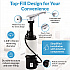 SureFlo Top-Fill Automatic Bulk Foam Soap Dispenser, 34 oz, 2.75 x 6.75 x 3, Polished Chrome (824)