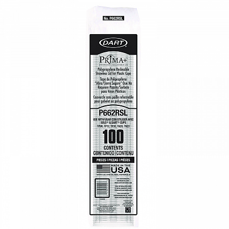 Prima Strawless Plastic Lids, Fits 9 oz to 20 oz Cold Cups, Clear, 1,000/Carton (P662RSL)