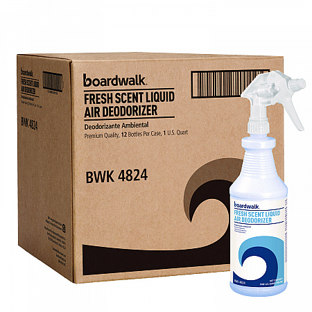 Fresh Scent RTU Liquid Air Deodorizer, 32 oz Spray Bottle (4824EA)