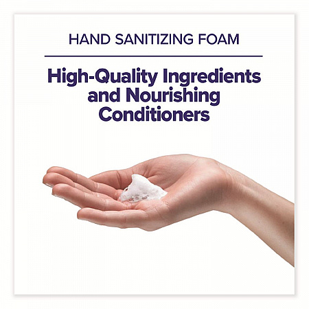 Advanced Hand Sanitizer Foam, For CS4 and FMX-12 Dispensers, 1,200 mL Refill, Unscented, 4/Carton (519204CT)