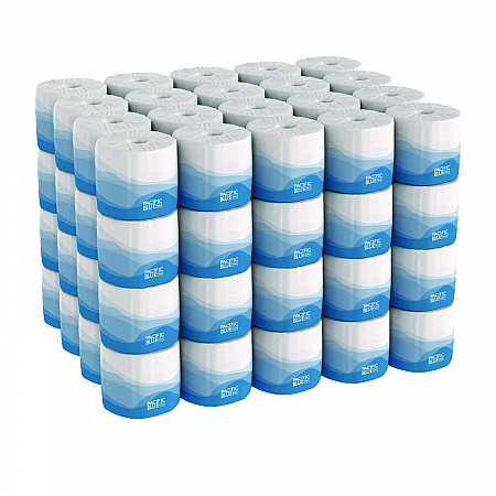 Pacific Blue Select Bathroom Tissue, Septic Safe, 2 Ply, White, 550 Sheets/Roll, 80 Rolls/Carton (1828001)
