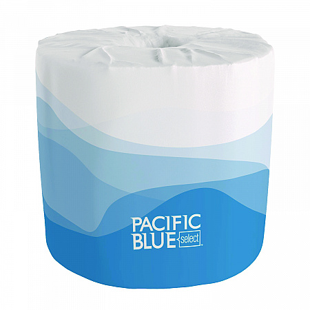 Pacific Blue Select Bathroom Tissue, Septic Safe, 2 Ply, White, 550 Sheets/Roll, 80 Rolls/Carton (1828001)