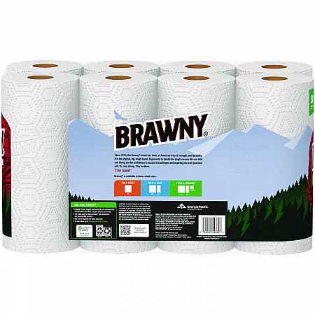 Tear-A-Square Perforated Kitchen Roll Towels, Double Roll, 2-Ply, 11
