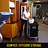 One-Compartment Collapsible X-Cart, Synthetic Fabric, 4.98 cu ft Bin, 20.33