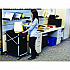One-Compartment Collapsible X-Cart, Synthetic Fabric, 4.98 cu ft Bin, 20.33