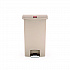 Streamline Resin Step-On Container, Front Step Style, 18 gal, Polyethylene, Beige (1883460)
