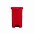 Streamline Resin Step-On Container, Front Step Style, 18 gal, Polyethylene, Red (1883568)