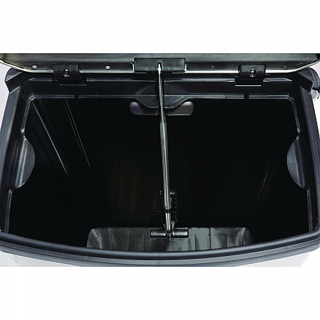 Slim Jim Stainless Steel Step-On Container, Front Step Style, 24 gal, Stainless Steel, Black (1901999)