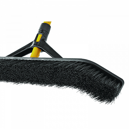 Maximizer Push-to-Center Broom, 36 x 58.13, Polypropylene Bristles, Steel Handle, Yellow/Black (2018728)