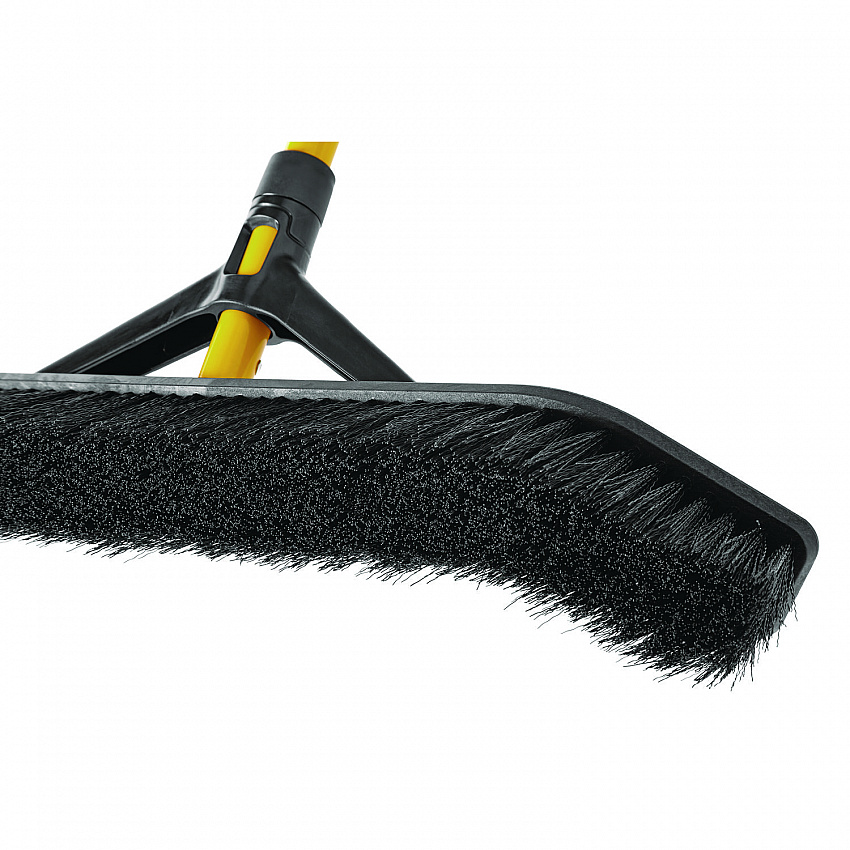 Maximizer Push-to-Center Broom, 36 x 58.13, Polypropylene Bristles, Steel Handle, Yellow/Black (2018728)