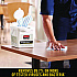 Disposable Microfiber Cleaning Cloths, 12 x 12, White/Blue Stripe, 600/Carton (2134283)