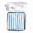 Disposable Microfiber Cleaning Cloths, 12 x 12, White/Blue Stripe, 600/Carton (2134283)