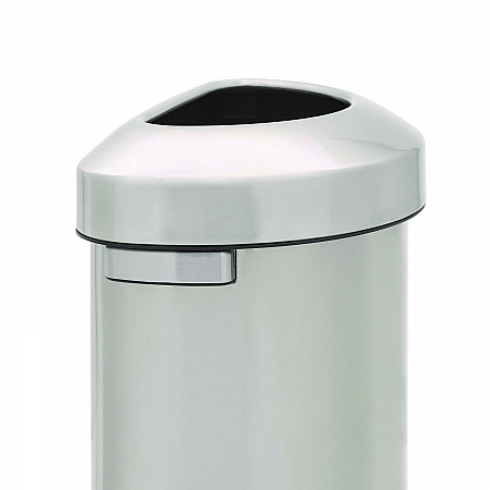 Refine Series Waste Receptacle, 21 gal, Plastic/Stainless Steel (2147582)