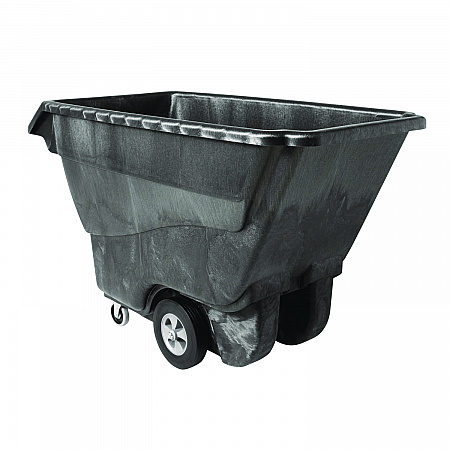 1 cu yd Structural Foam Tilt Truck, Standard Duty, 1,250 lb Capacity, Black (9T15BLA)