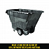 1 cu yd Structural Foam Tilt Truck, Standard Duty, 1,250 lb Capacity, Black (9T15BLA)