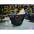 1 cu yd Structural Foam Tilt Truck, Heavy Duty, 2,100 lb Capacity, Black (9T16BLA)