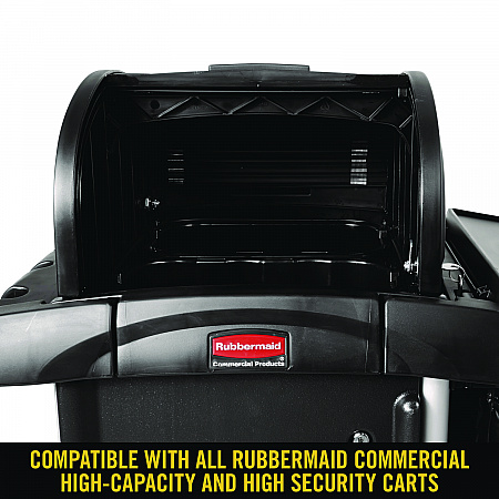 Locking Security Hood, 17.75w x 10.3h, Black (9T86BLA)