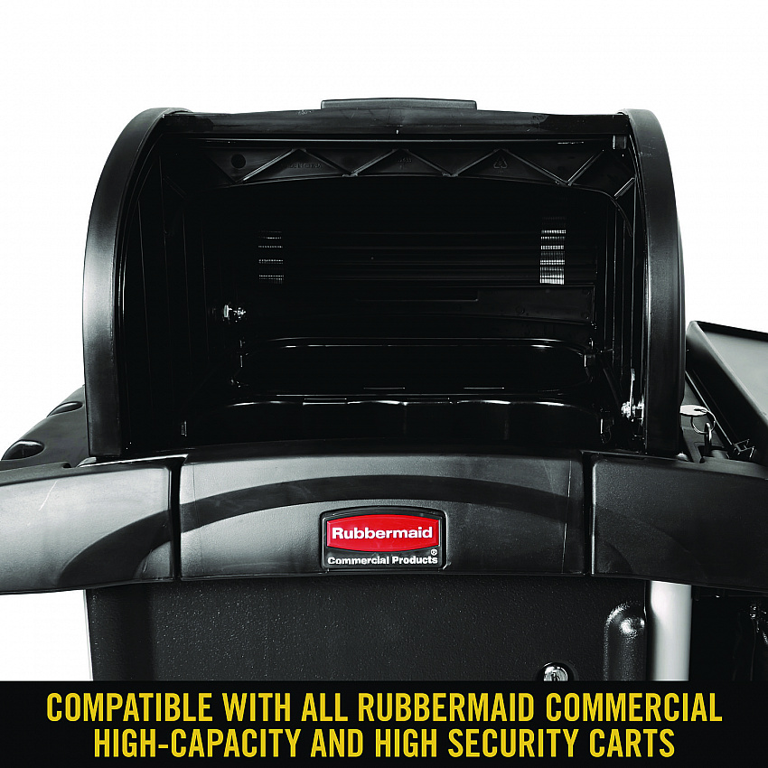 Locking Security Hood, 17.75w x 10.3h, Black (9T86BLA)