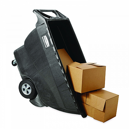 0.75 cu yd Structural Foam Tilt Truck, Standard Duty, 1,000 lb Capacity, Black (1013BLA)