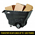0.75 cu yd Structural Foam Tilt Truck, Standard Duty, 1,000 lb Capacity, Black (1013BLA)