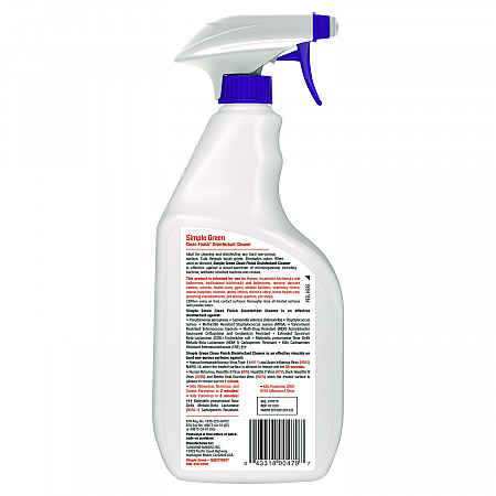 Clean Finish Disinfectant Cleaner, Herbal Scent, 32 oz Spray Bottle, 12/Carton (01032)