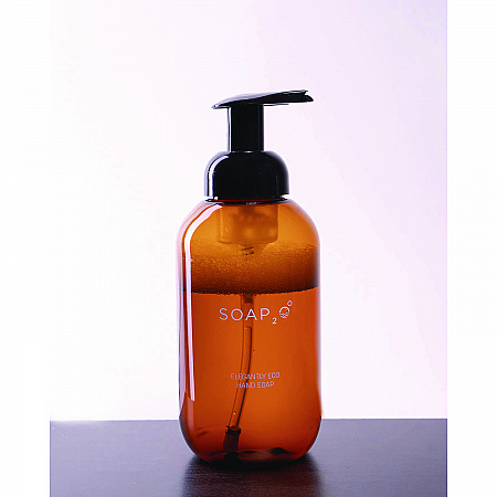 Eco Plastic Soap Dispenser, 500 mL, Brown (S2OHS500FEA)
