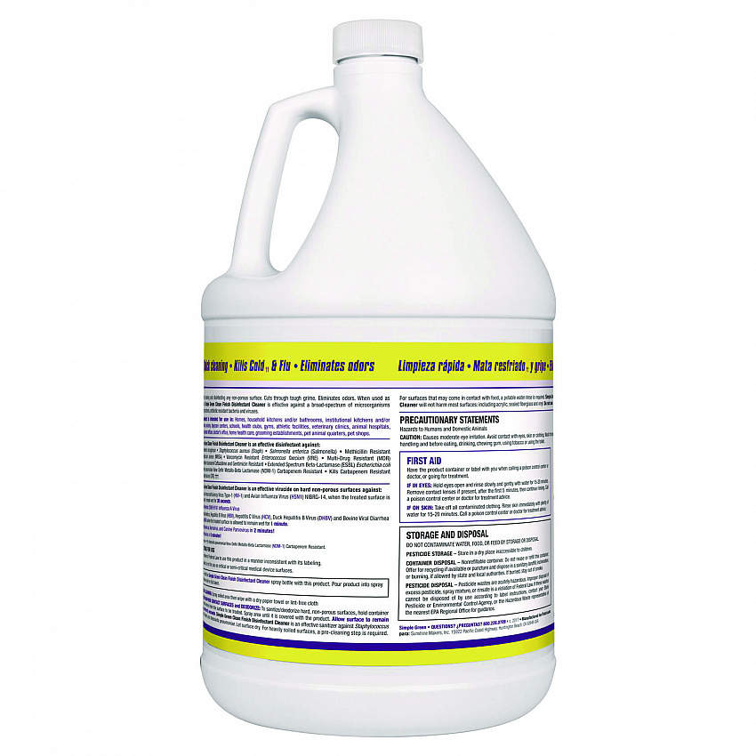 Clean Finish Disinfectant Cleaner, Herbal Scent, 1 gal Bottle (01128EA)