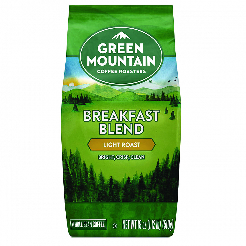 Breakfast Blend Whole Bean Coffee, 18 oz Bag (7567EA)