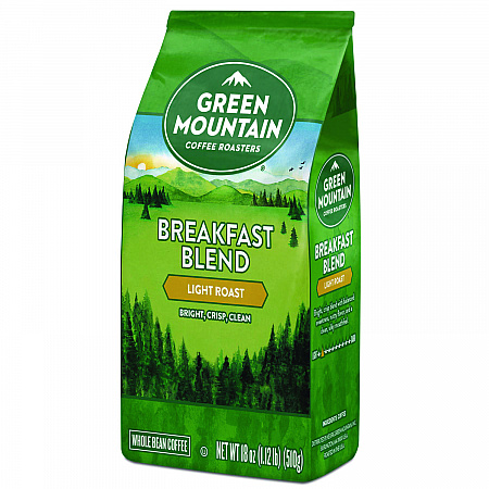Breakfast Blend Whole Bean Coffee, 18 oz Bag (7567EA)