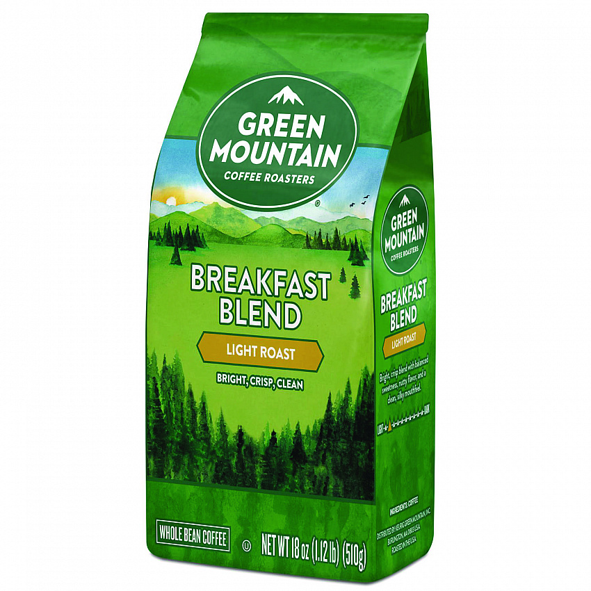 Breakfast Blend Whole Bean Coffee, 18 oz Bag (7567EA)