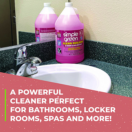 Clean Building Bathroom Cleaner Concentrate, Unscented, 1 gal Bottle, 2/Carton (11101CT)
