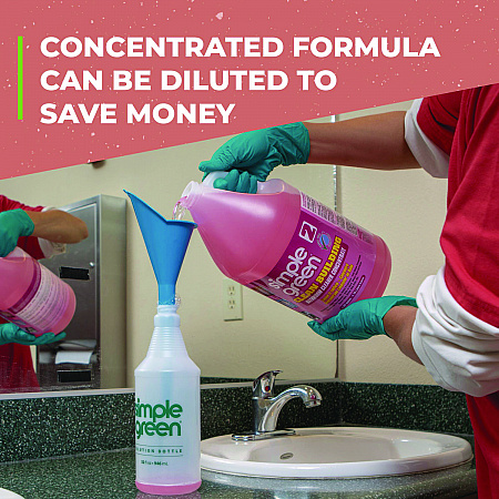 Clean Building Bathroom Cleaner Concentrate, Unscented, 1 gal Bottle, 2/Carton (11101CT)